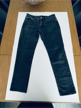 Abercrombie and Fitch mens black slim stretch 32X28
